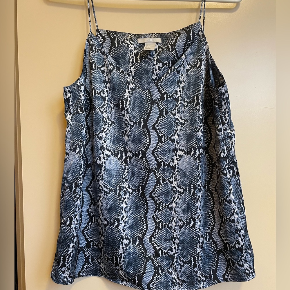 H and M camisole satin top. Snake skin